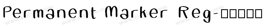 Permanent Marker Reg字体转换
